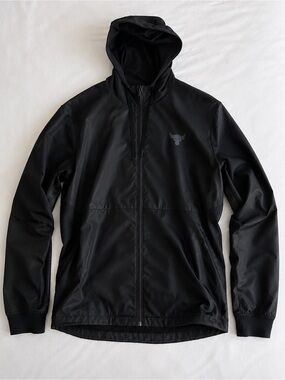 Under Armour Project Rock Black Full Zip Hooded Jacket XL